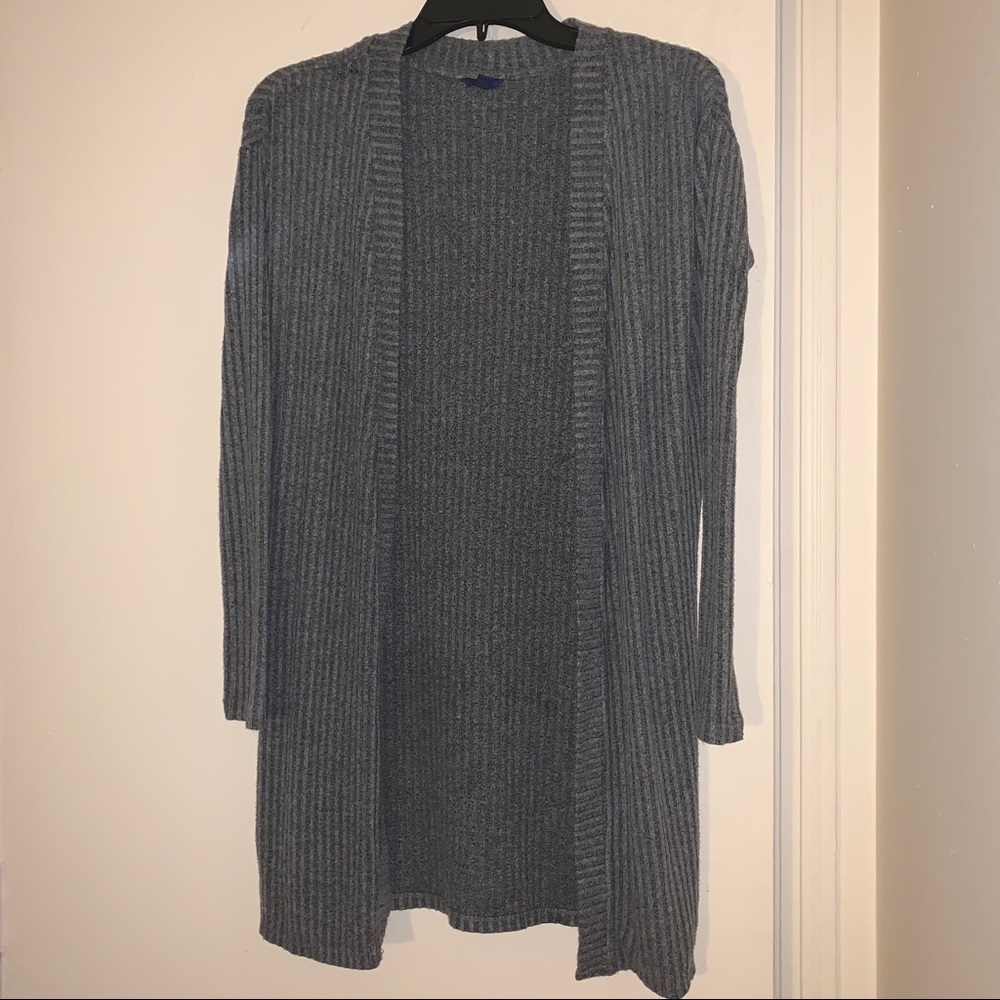 S aeropostale gray long cardigan-like sweater